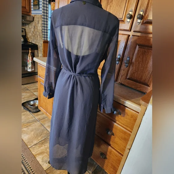 Soft Surroundings Ibiza Georgette Embroidered Maxi Dress Size PS - Picture 6 of 12